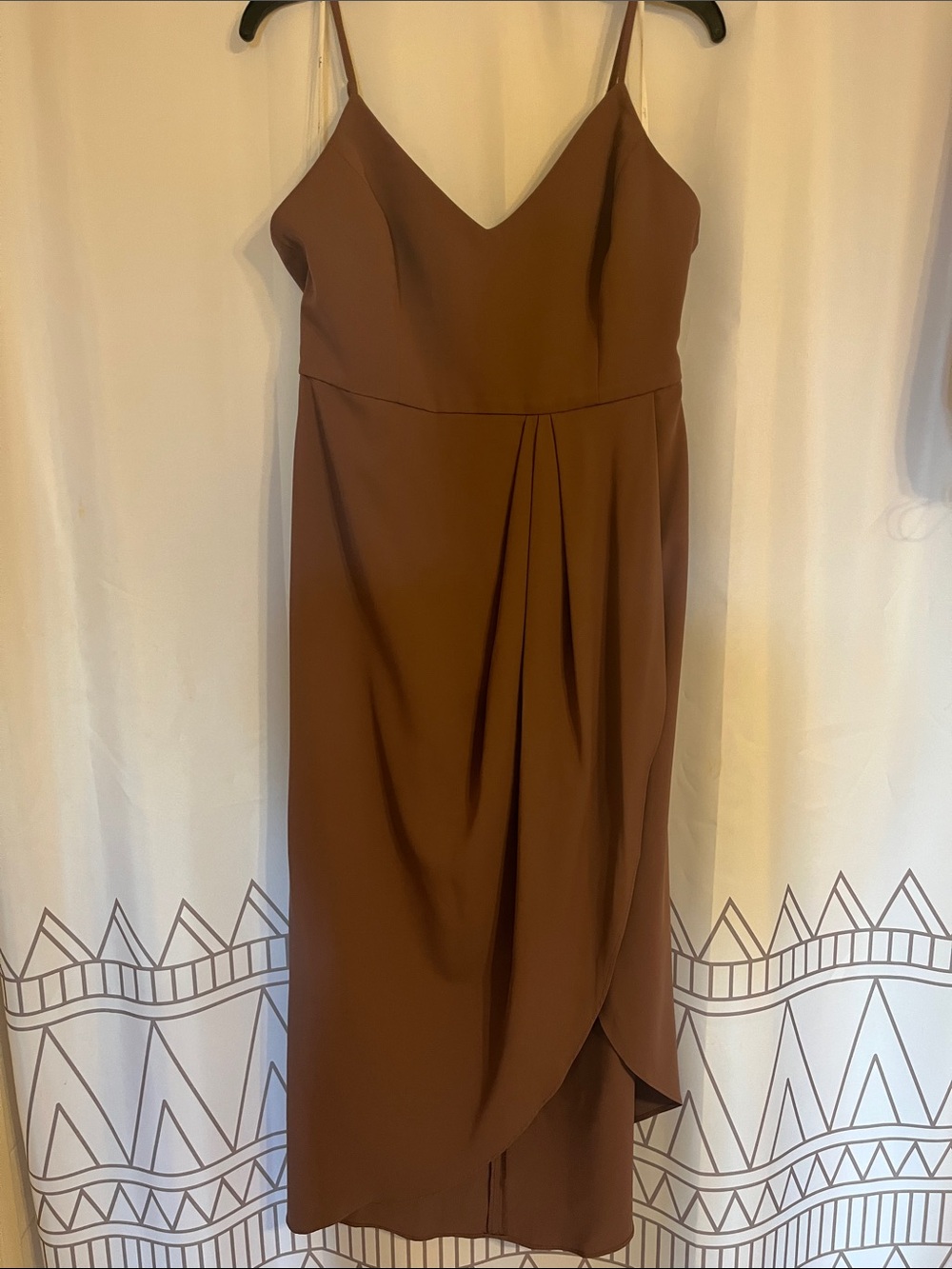 Reinette Mauve Purple Spaghetti-Strap Midi Dress